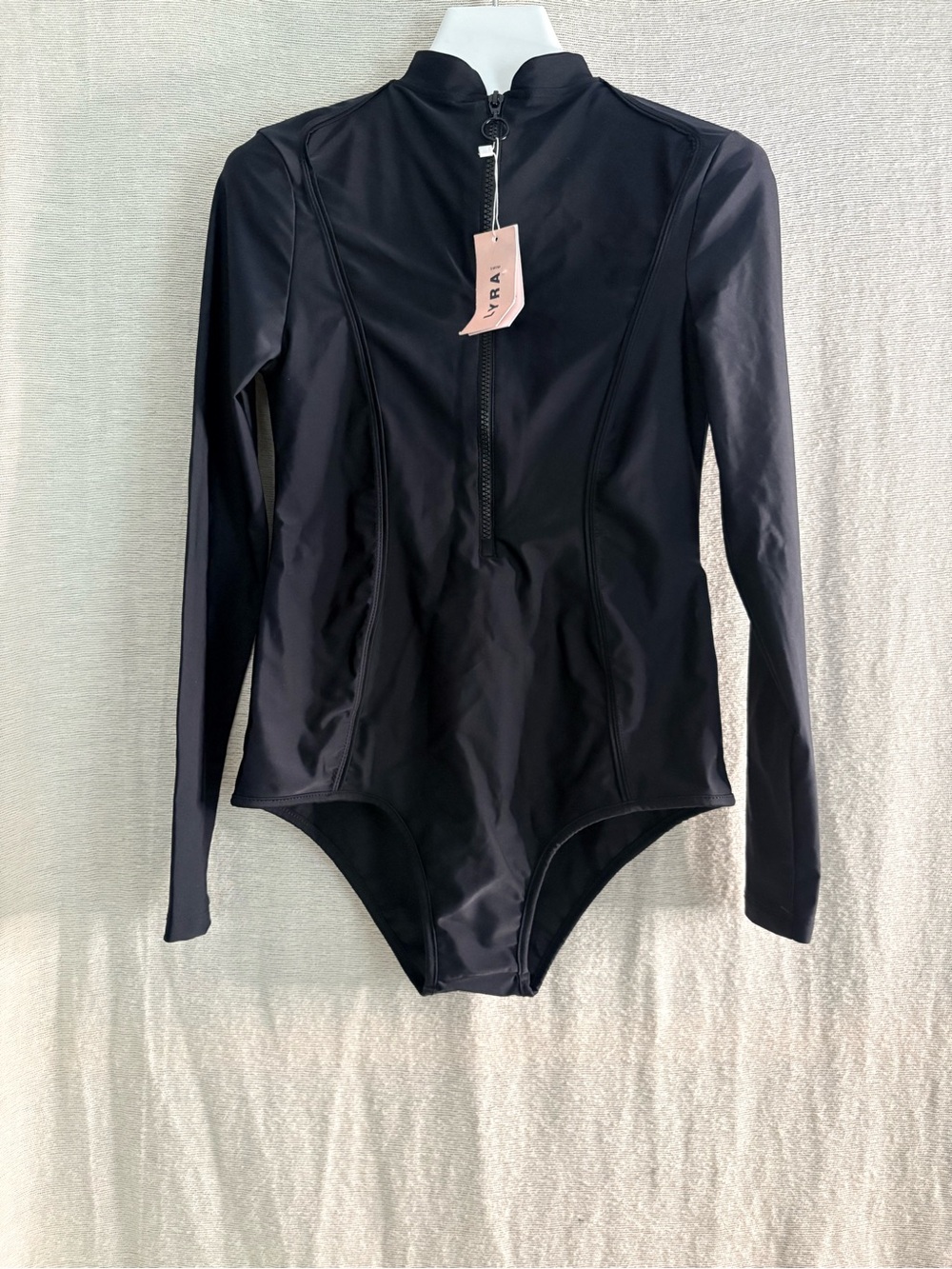 LYRA Modest Long Sleeve One Piece Zippered Swimwear